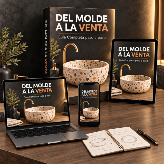 Método Completo para Fabricar Bachas de Cemento Profesionales + 4 BONUS